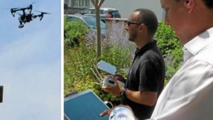 La société Charles et Cie innove et utilise un drone pour évaluer l’ampleur des futurs travaux pour une toiture